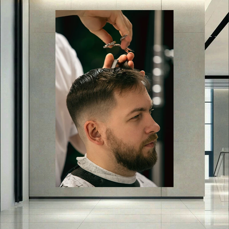 پوستر مدل بک لایت طرح آرایشگاه مردانه کد AR31617