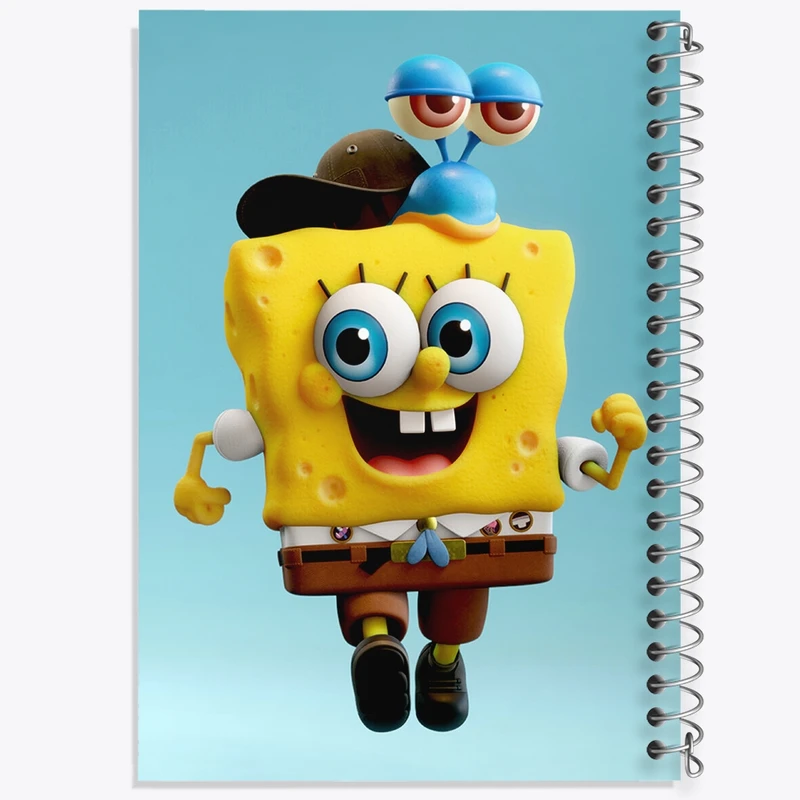 دفتر نقاشی 50 برگ خندالو طرح باب اسفنجی و گری کد F312