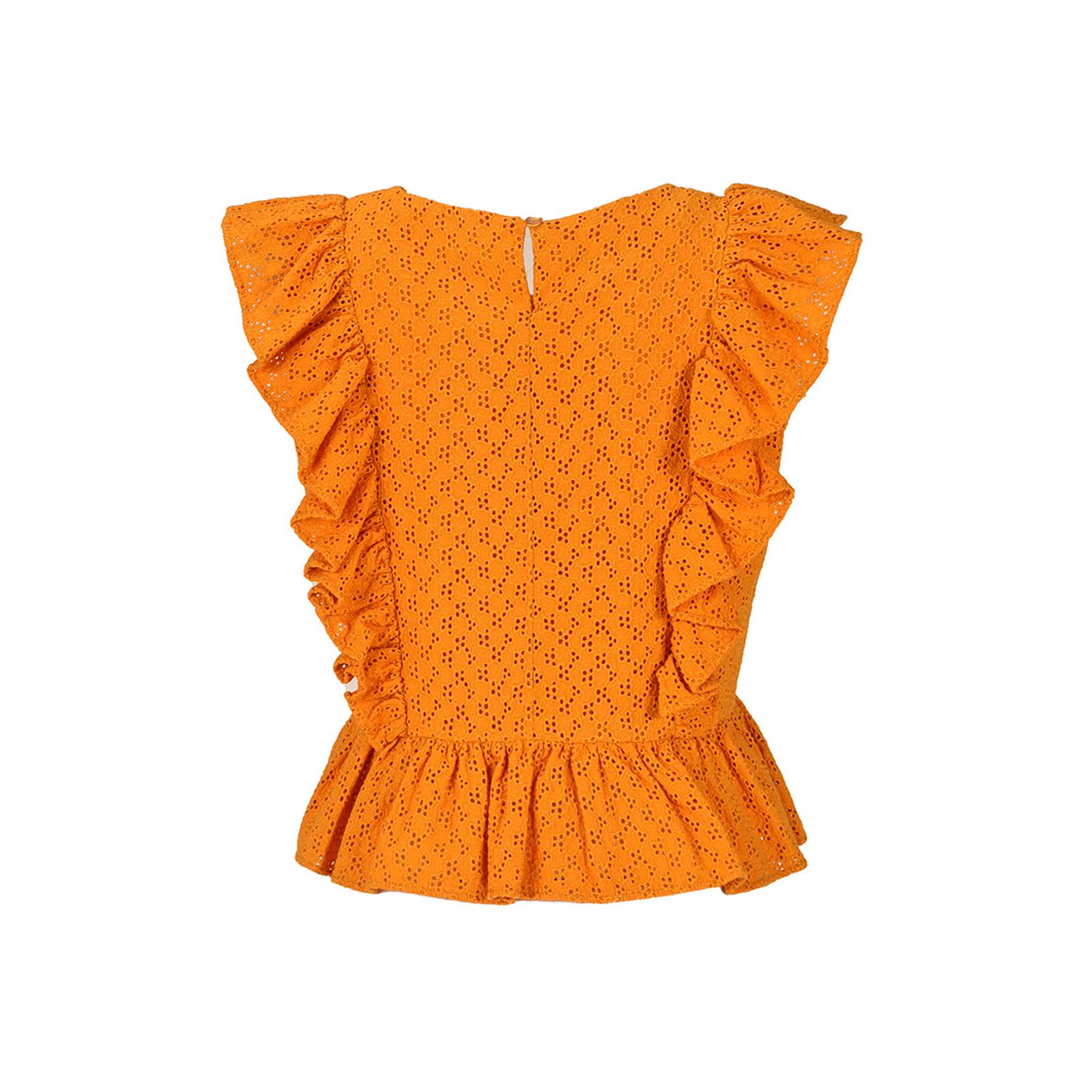 بلوز آستین کوتاه زنانه بادی اسپینر مدل 3883 کد 1 رنگ نارنجی -  - 3