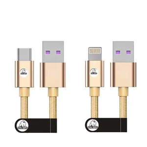 کابل تبدیل USB به MicroUSB کینگ کونگ مدل SUPER-YLW22 طول 0.3 متر به همراه کابل تبدیل USB به لایتنینگ