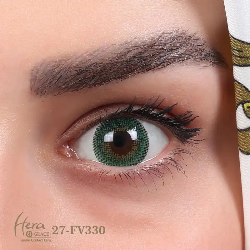 لنز چشم گریس هرا شماره 27 رنگ سبز عسلی