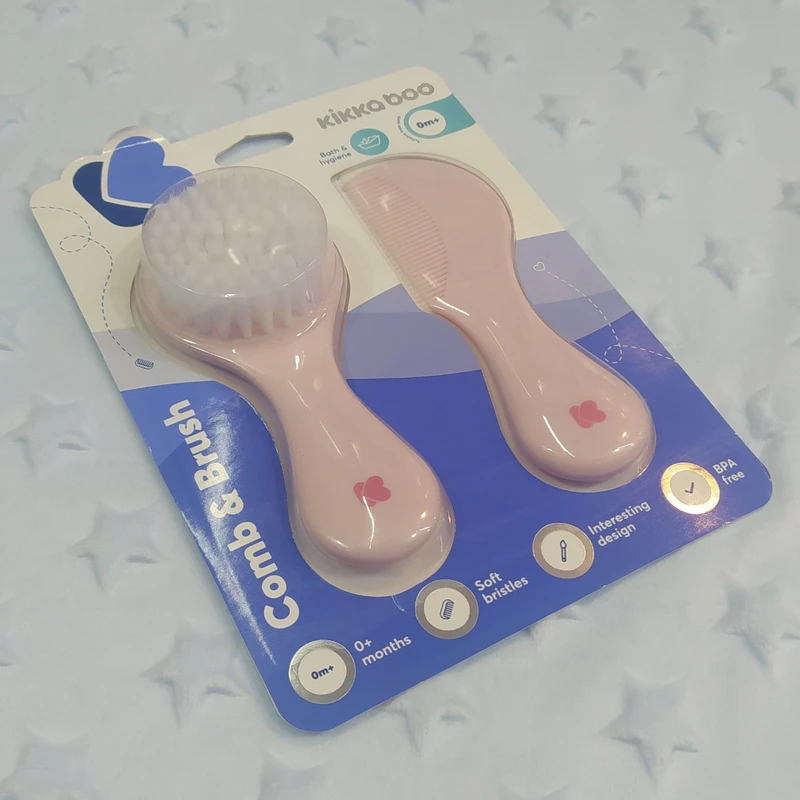 عکس شماره 4 : ست برس و شانه نوزاد کیکابو مدل picko