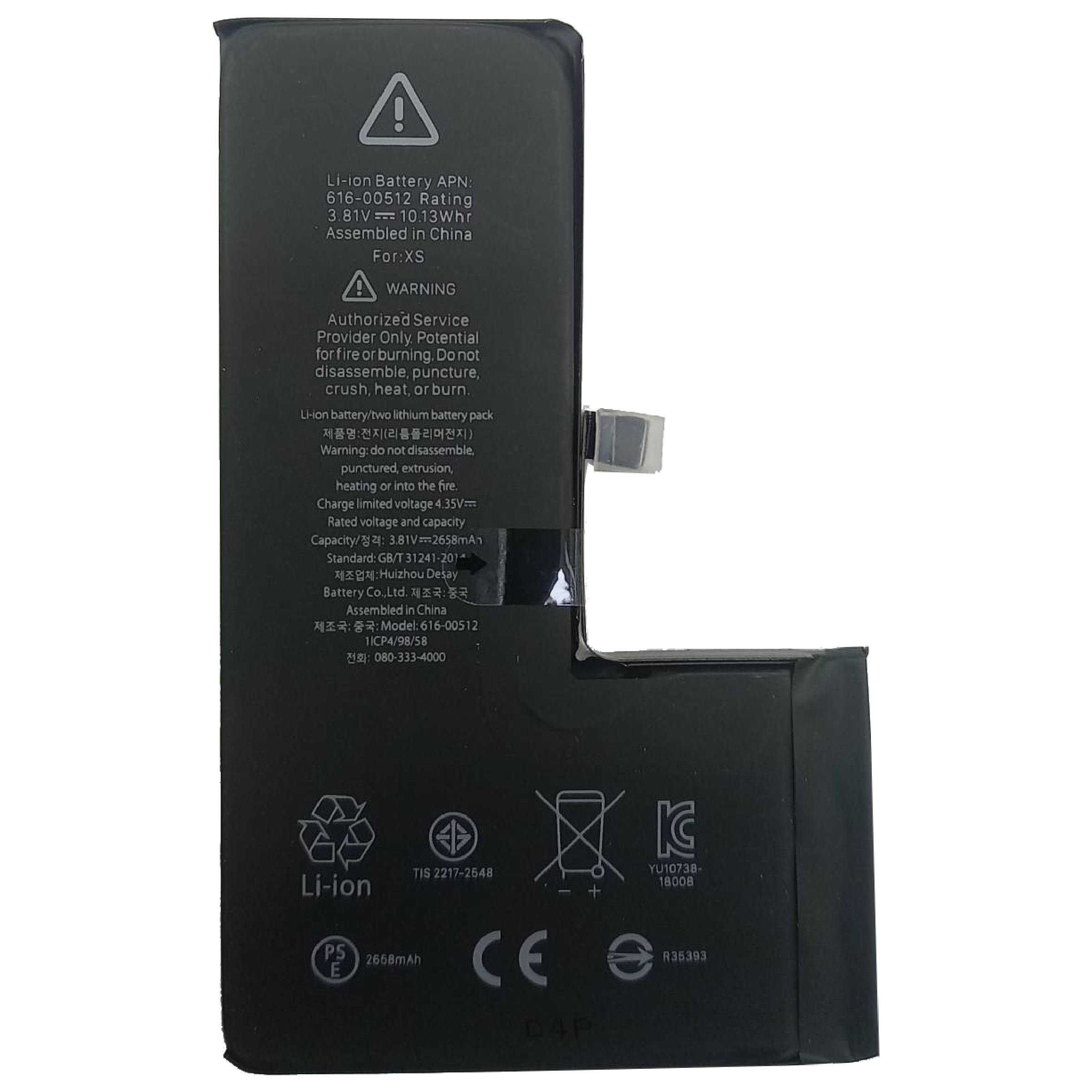 باتری موبایل مدل 00512-616 ظرفیت 2658میلی آمپر ساعت مناسب برای گوشی موبایل اپل iphone XS