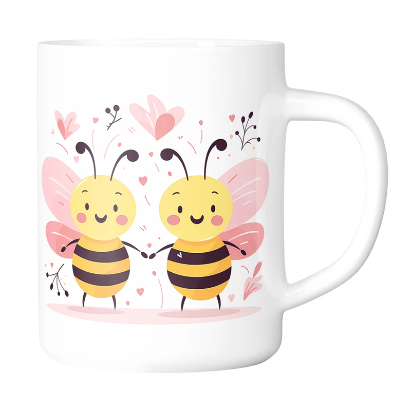 ماگ سرامیکی طرح فانتزی حیوانی زنبور عسل  کد 42