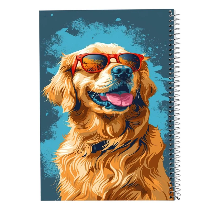 دفتر ژورنال نویسی 50 برگ مدوپد مدل نقطه ای طرح سگ و گربه کد DF17318