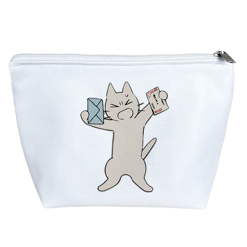 کیف لوازم آرایش دخترانه خندالو مدل گربه نامه رسان کد 10388