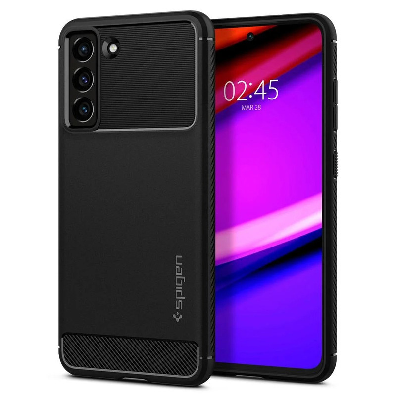 کاور اسپیگن مدل Rugged Armor مناسب برای گوشی موبایل سامسونگ Galaxy S21 FE