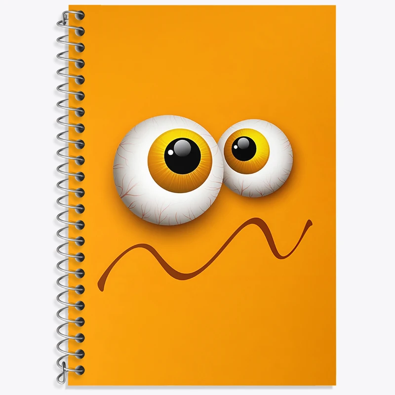 دفتر زبان 50 برگ خندالو مدل دو خط طرح ایموجی کد N5286