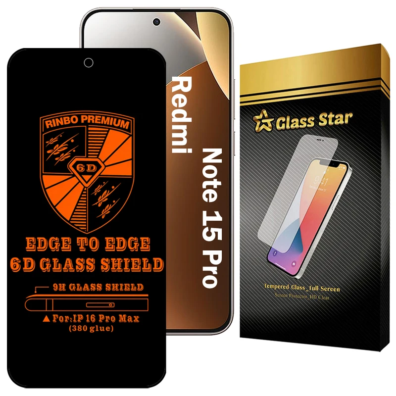 محافظ صفحه نمایش گلس استار مدل RINB200G مناسب برای گوشی موبایل شیائومی Redmi Note 15 Pro