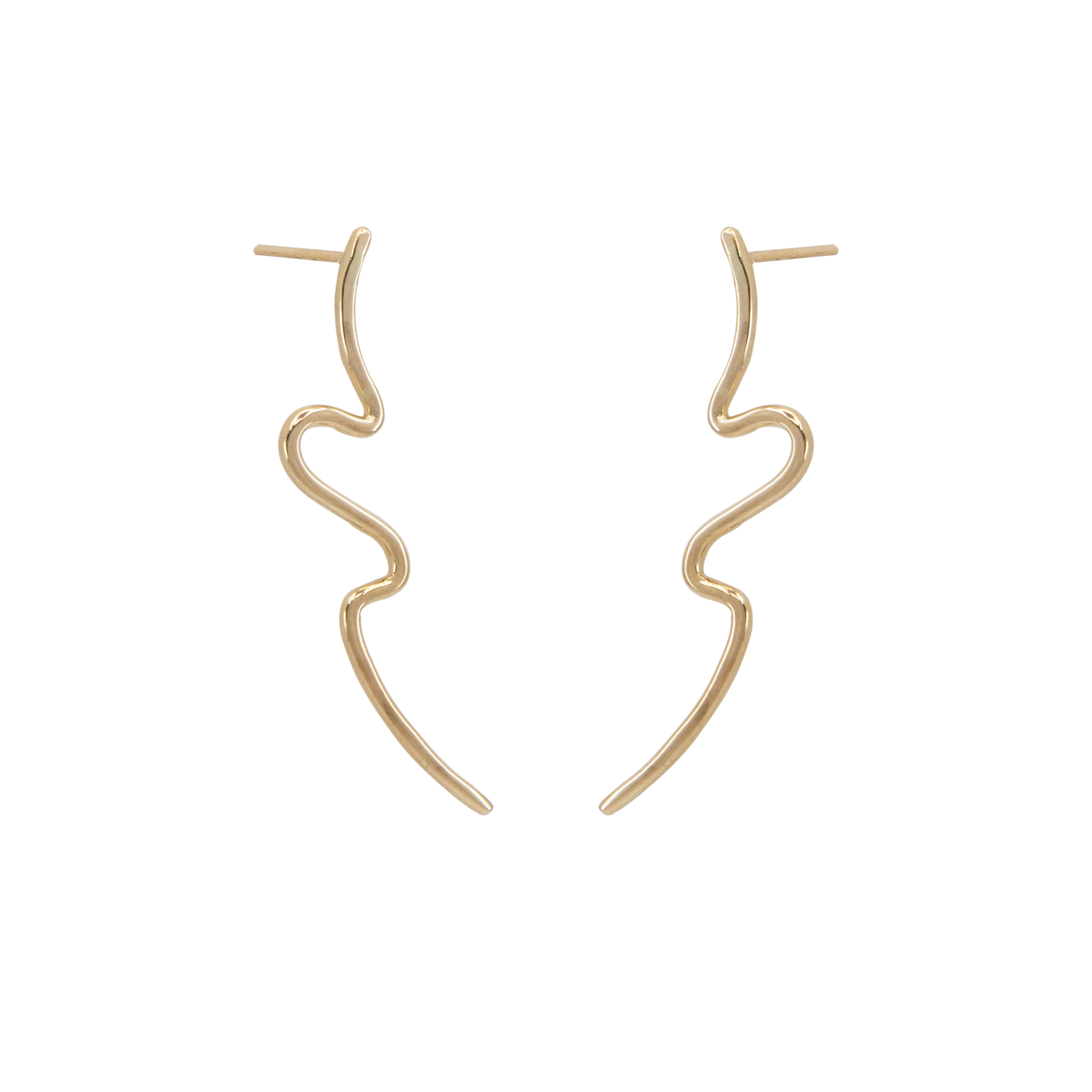 گوشواره طلا 18 عیار زنانه پولک مدل نوا