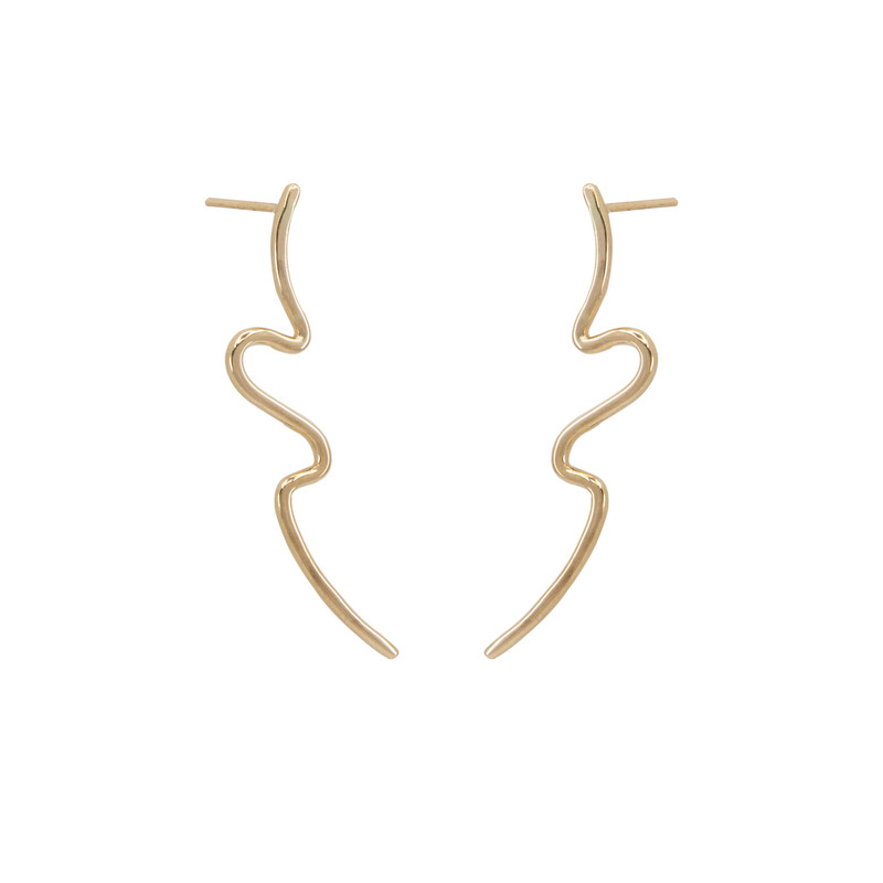 گوشواره طلا 18 عیار زنانه پولک مدل نوا