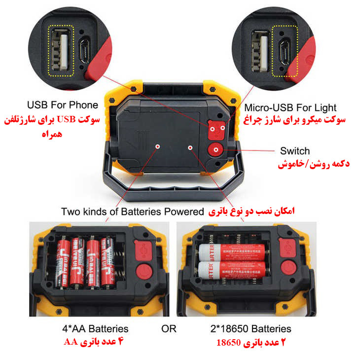 چراغ کمپینگ مدل W841