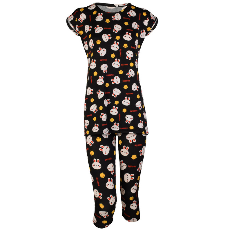 ست تی شرت و شلوارک زنانه مدل khrhh3