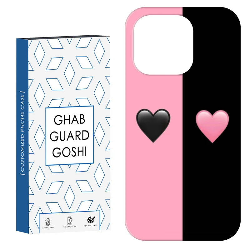 کاور قاب گارد گوشی طرح صورتی مشکی کد Dimo-251 مناسب برای گوشی موبایل اپل  IPHONE 16 PRO MAX   