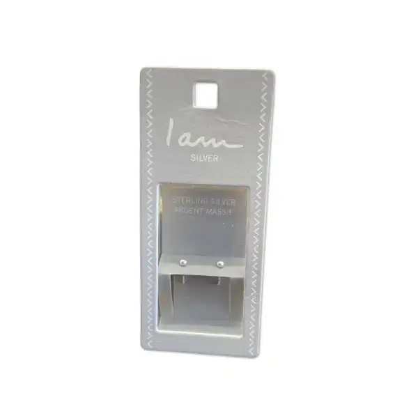 گوشواره نقره زنانه آی ام مدل توپی