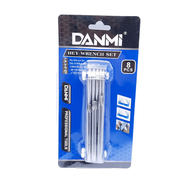 آچار آلن ستاره ای مدل LT-MI602 مجموعه 8 عددی