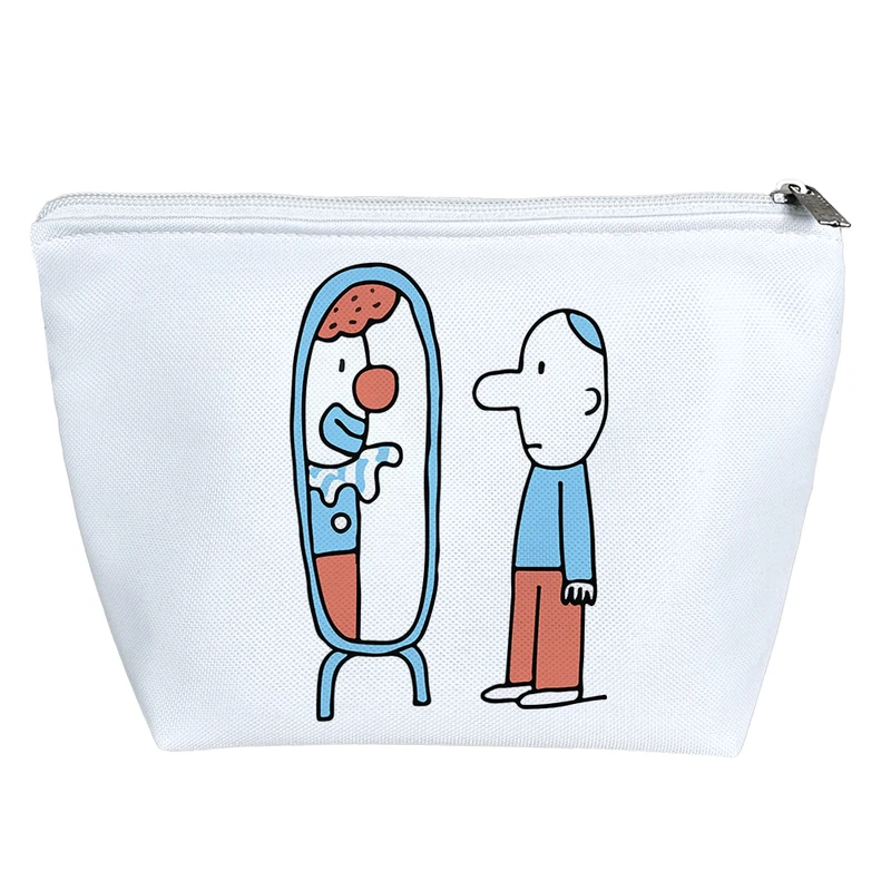 کیف لوازم آرایش دخترانه خندالو مدل آینه دلقک نما کد 9143