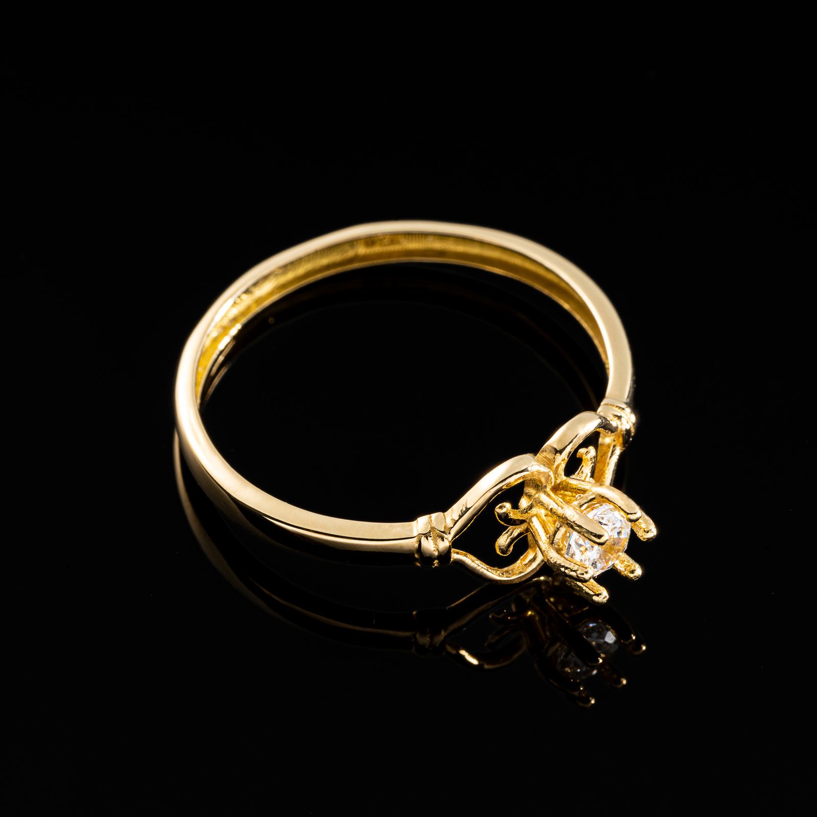انگشتر طلا 18 عیار زنانه جواهری سون مدل 2729 -  - 2