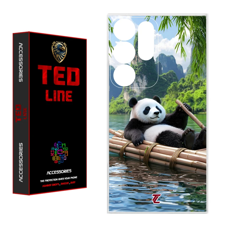 کاور تدلاین طرح پاندا کد 1162 مناسب برای گوشی موبایل سامسونگ Galaxy S25 Ultra