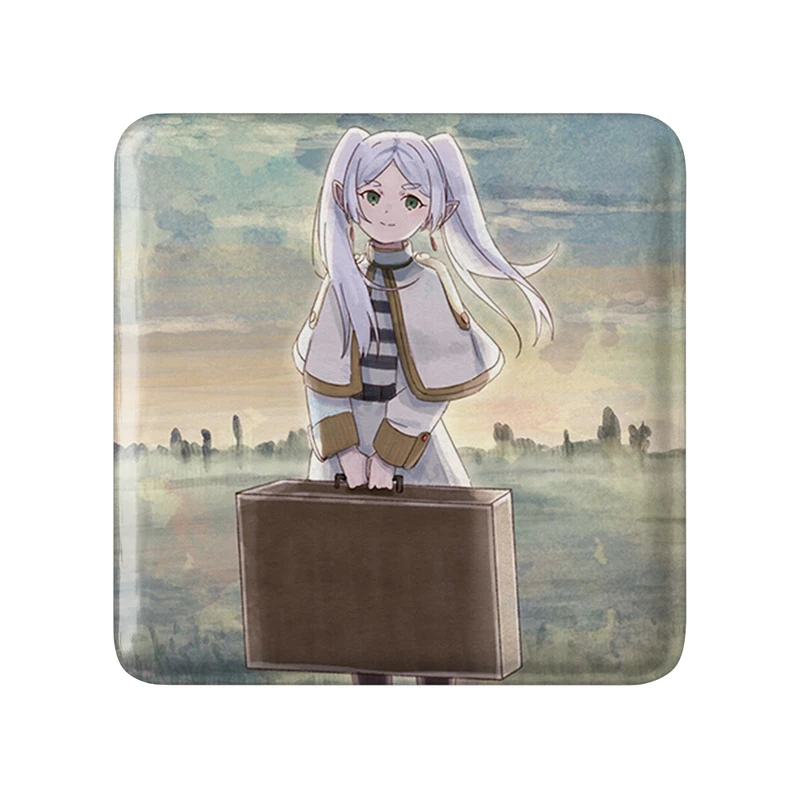 مگنت خندالو طرح انیمه فریرن (Frieren) مدل مربعی کد 33932
