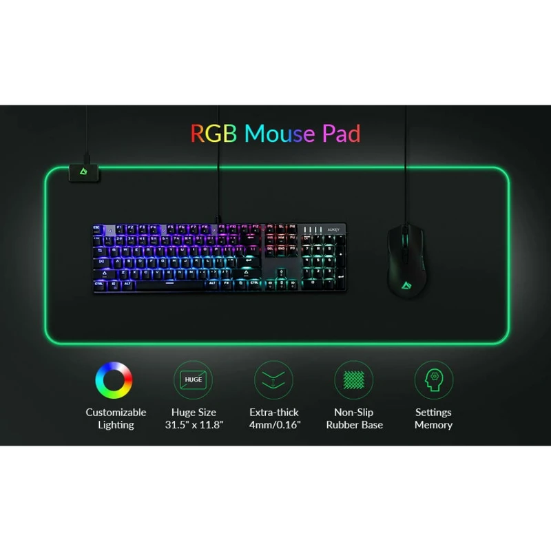 ماوس پد مخصوص بازی سنس مدل RGB 80×30 عکس شماره 6