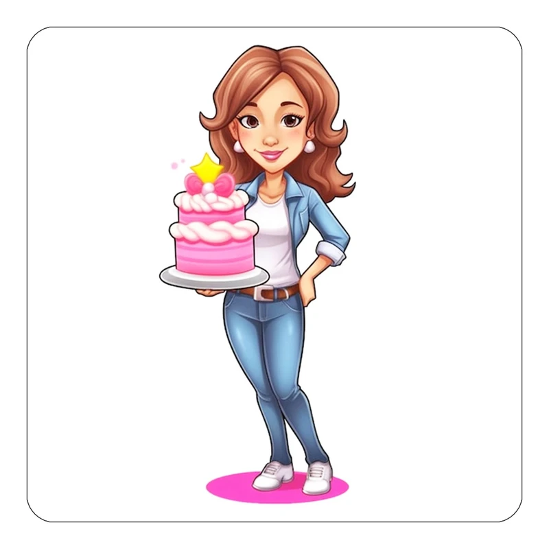 مگنت کاکتی طرح دختر مدل mp61369