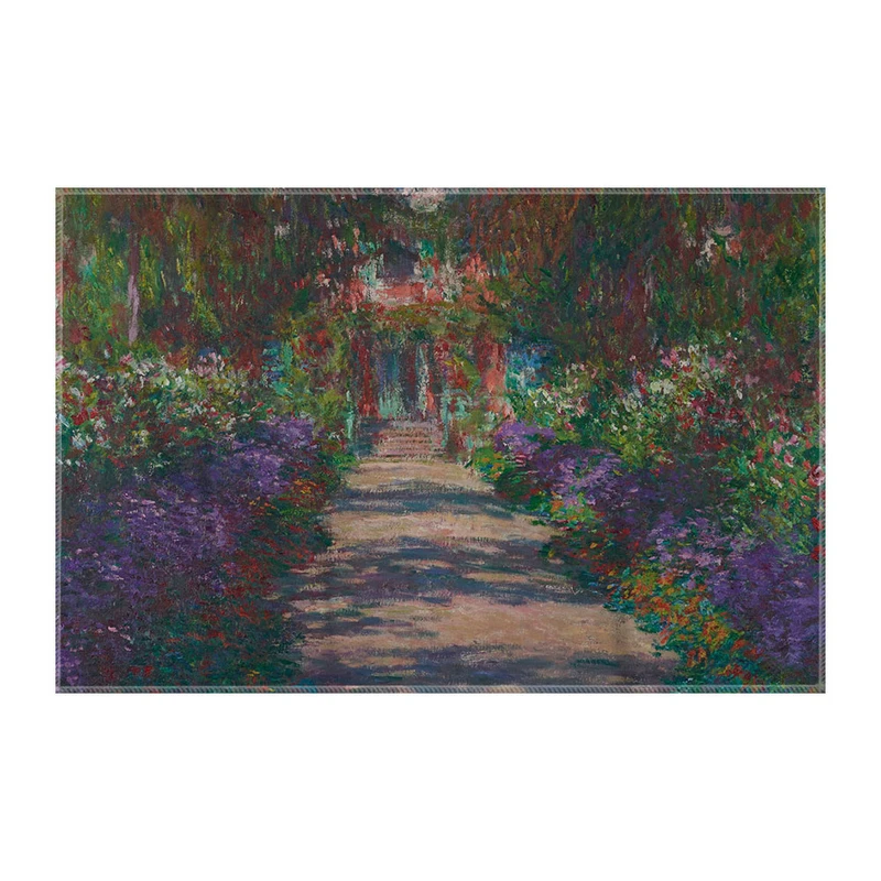 کاغذ کادو ترمه طراحان ایده مدل مسیری در باغ مونه از مونه کد art0229 سایز 57x37 سانتی متر