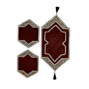ست رومیزی 3 تکه مدل سنگ دوزی A-820