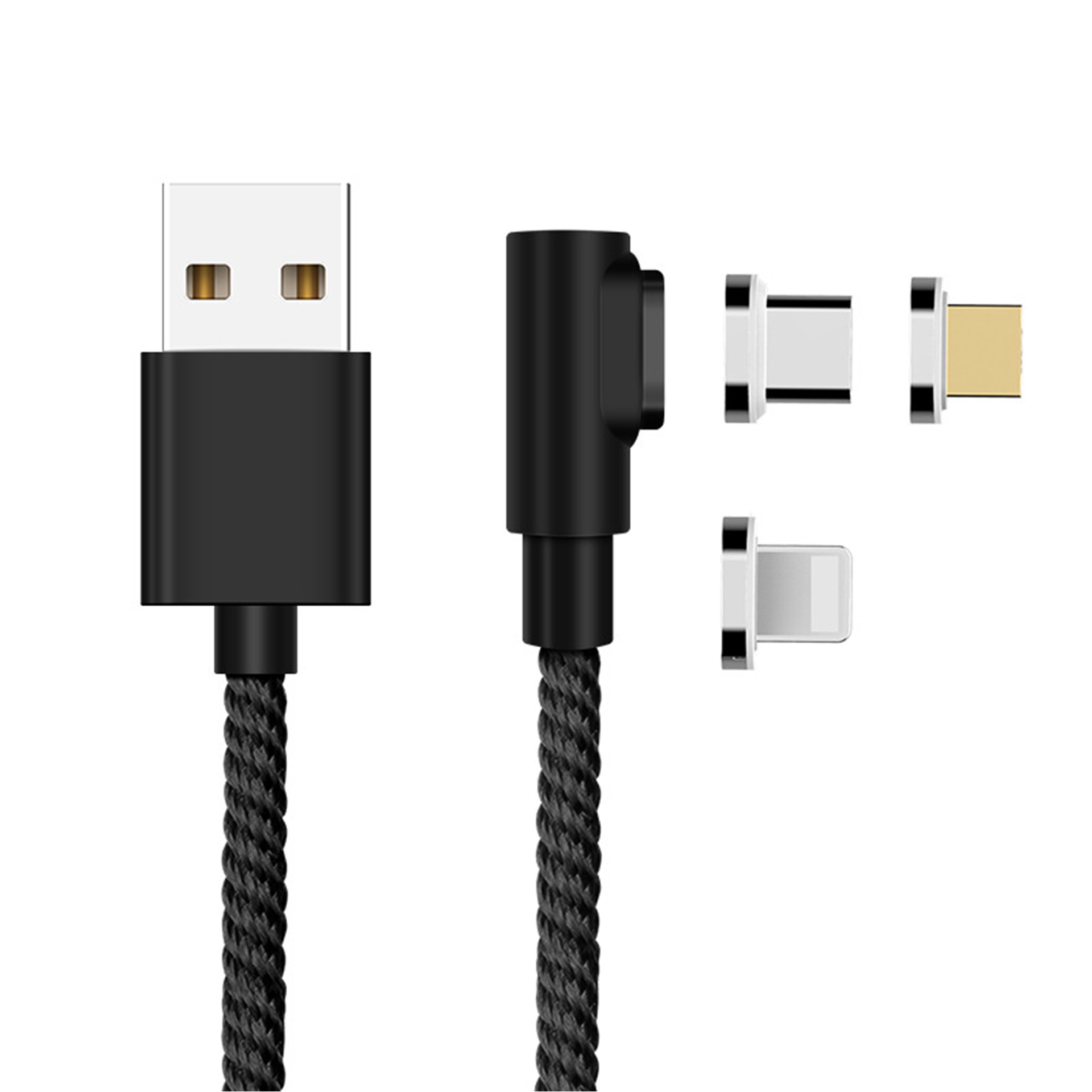 کابل تبدیل USB به MicroUSB/USB-C/لایتنینگ مدل M10AW طول 1 متر