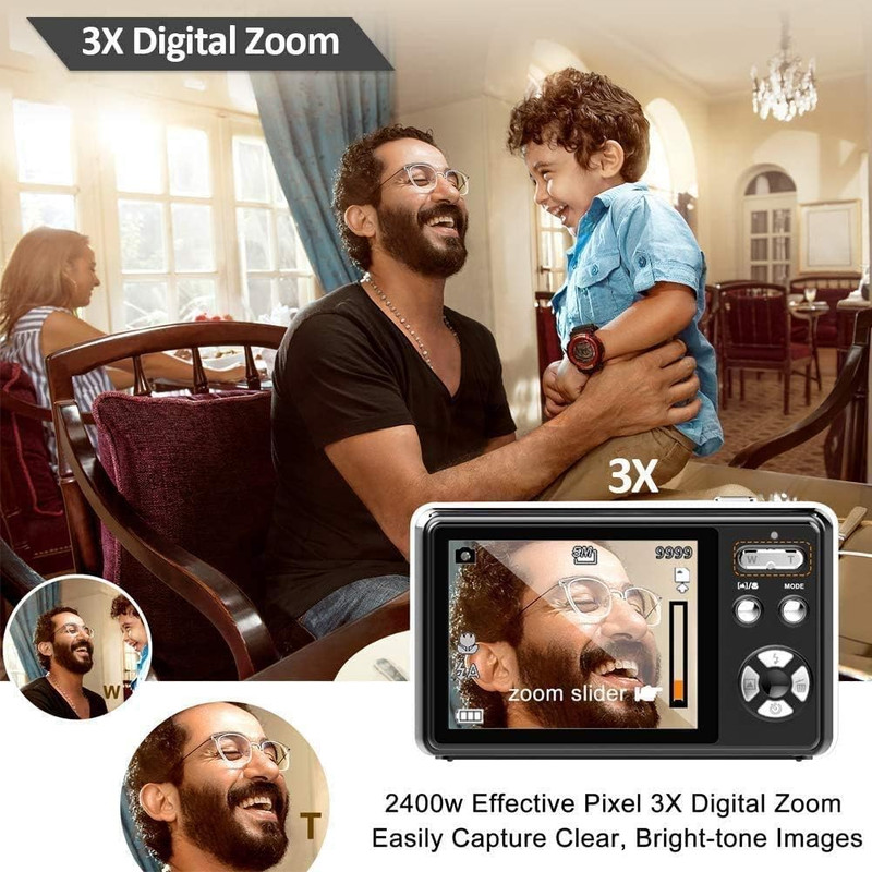 دوربین دیجیتال مدل HD 1080P 24MP 3X