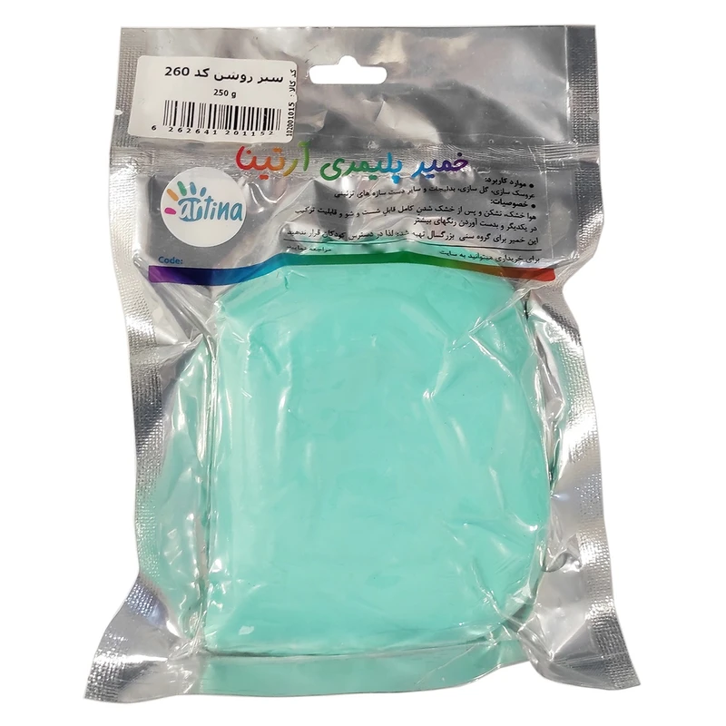 خمیر مجسمه سازی آرتینا مدل پلیمری کد 260-SbzRshn