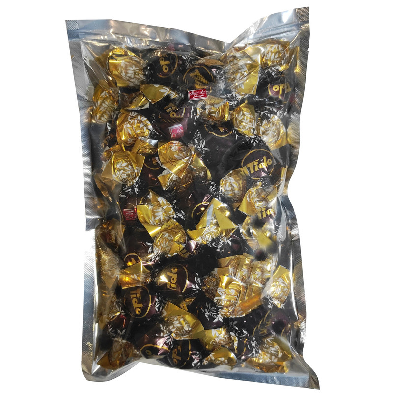 شکلات تلخ با مغزی فندقی تیدو شیرین عسل - 500 گرم