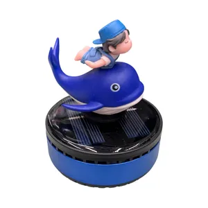 خوشبوکننده خودرو مدل خورشیدی سولار چرخشی عروسکی نهنگ  کد B-L-E