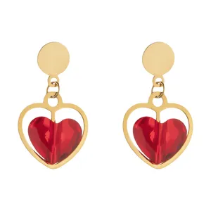 گوشواره طلا 18 عیار زنانه الن نار مدل 0882