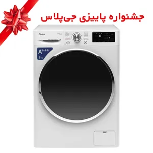 ماشین لباسشویی جی پلاس مدل GWM-P880W ظرفیت 8 کیلوگرم