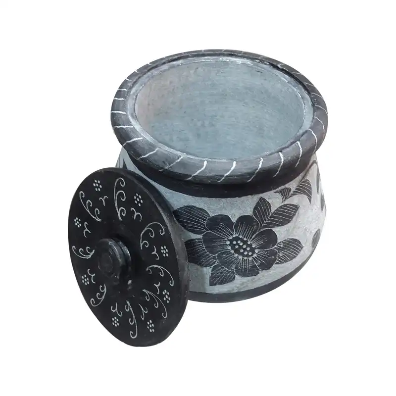 دیگ سنگی مدل قلم کاری 6 نفره