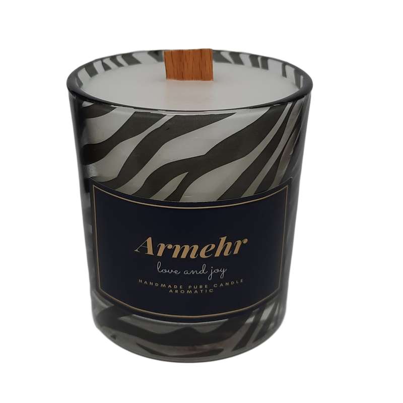 شمع لیوانی آرمهر مدل زبرا