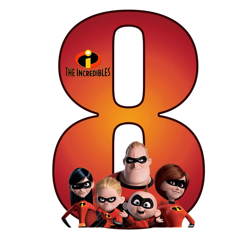  استند رومیزی تولد مدل عدد 8 طرح شگفت انگیزان کد 1501