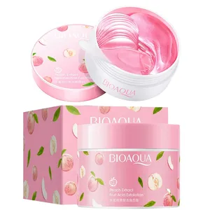 ماسک صورت بایو آکوا مدل هلو وزن 140 گرم به همراه ماسک زیر چشم بایو آکوا حجم 80 میلی لیتر بسته 60 عددی