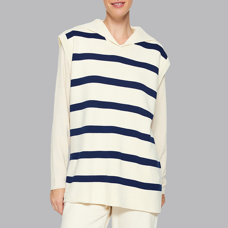 پلیور یقه برگردان زنانه مدل 676450381 طرح ترندیول