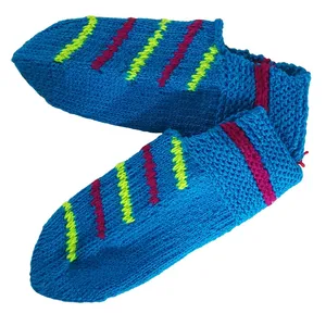 پاپوش مدل دستباف کاموایی لتر