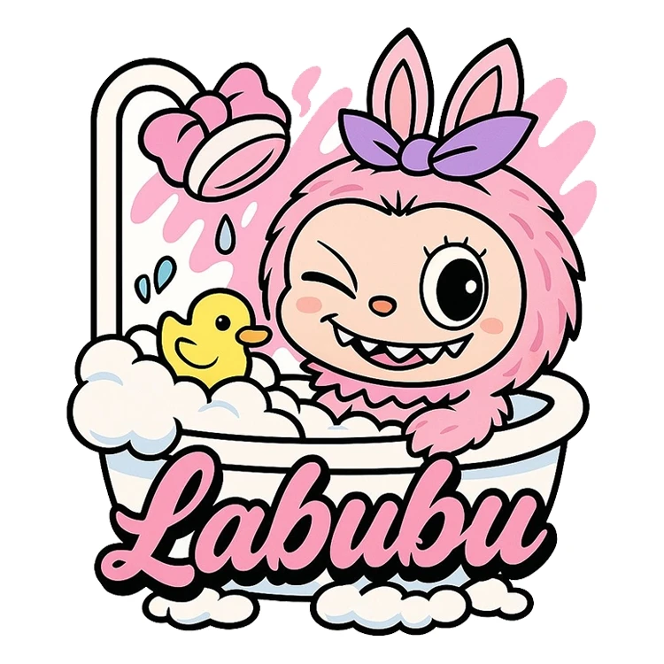 استیکر پارچه و لباس پاد آفرین مدل لبوبو کد  38