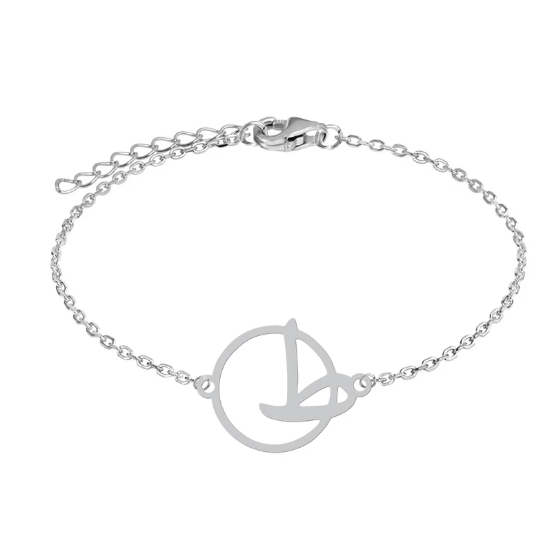 دستبند زنجیری زنانه هایکا مدل حرف ط کد z.dh127