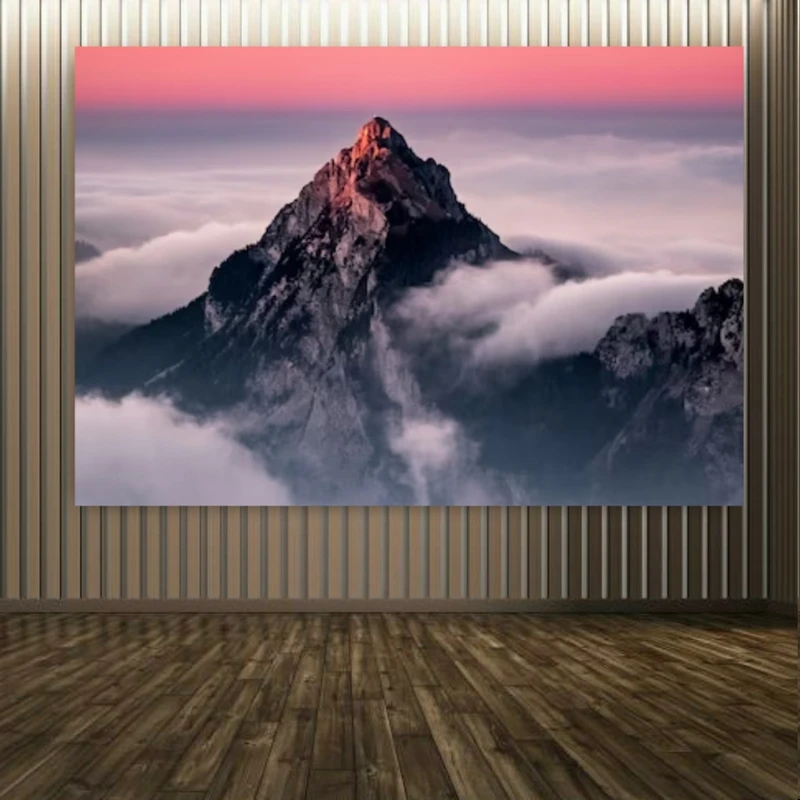 پوستر پارچه ای طرح طبیعت مدل مه کد PP2611