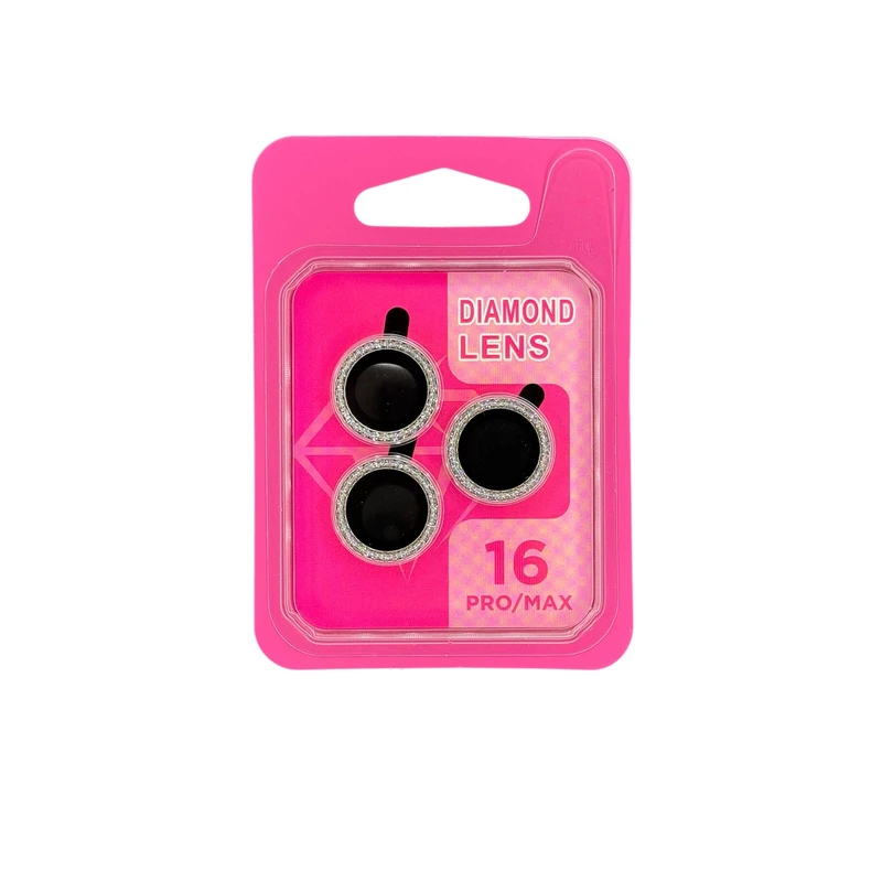 محافظ لنز دوربین مدل نگینی مناسب برای گوشی موبایل اپل iphone 16PRO/ 16 PROMAX