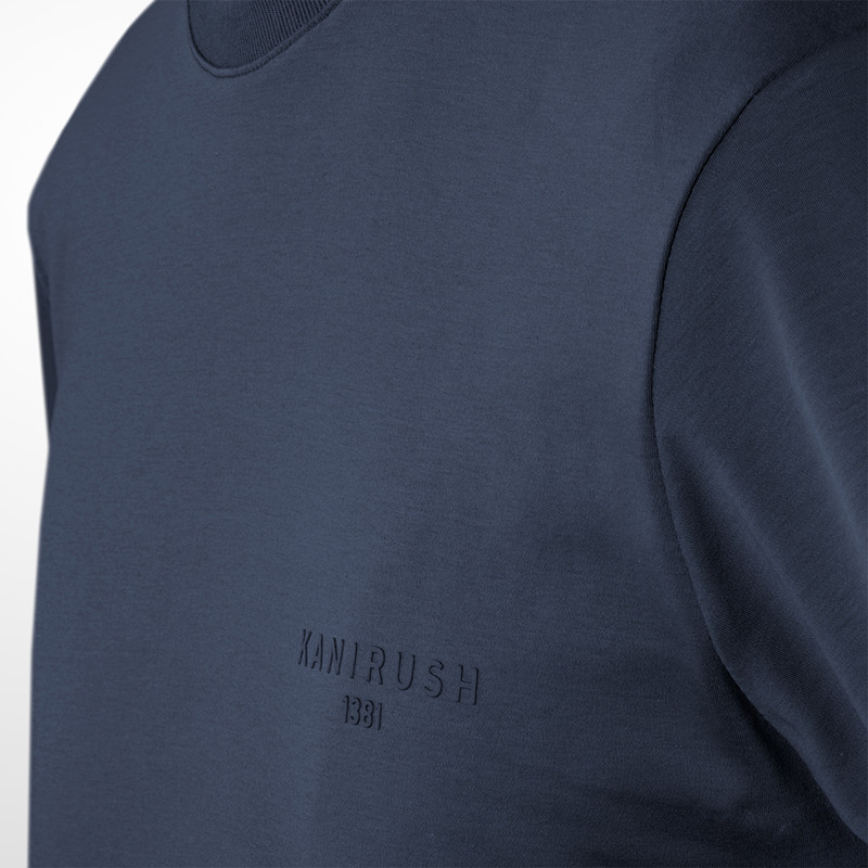 تیشرت آستین کوتاه مردانه کانی راش مدل 2035 رنگ سرمه ای