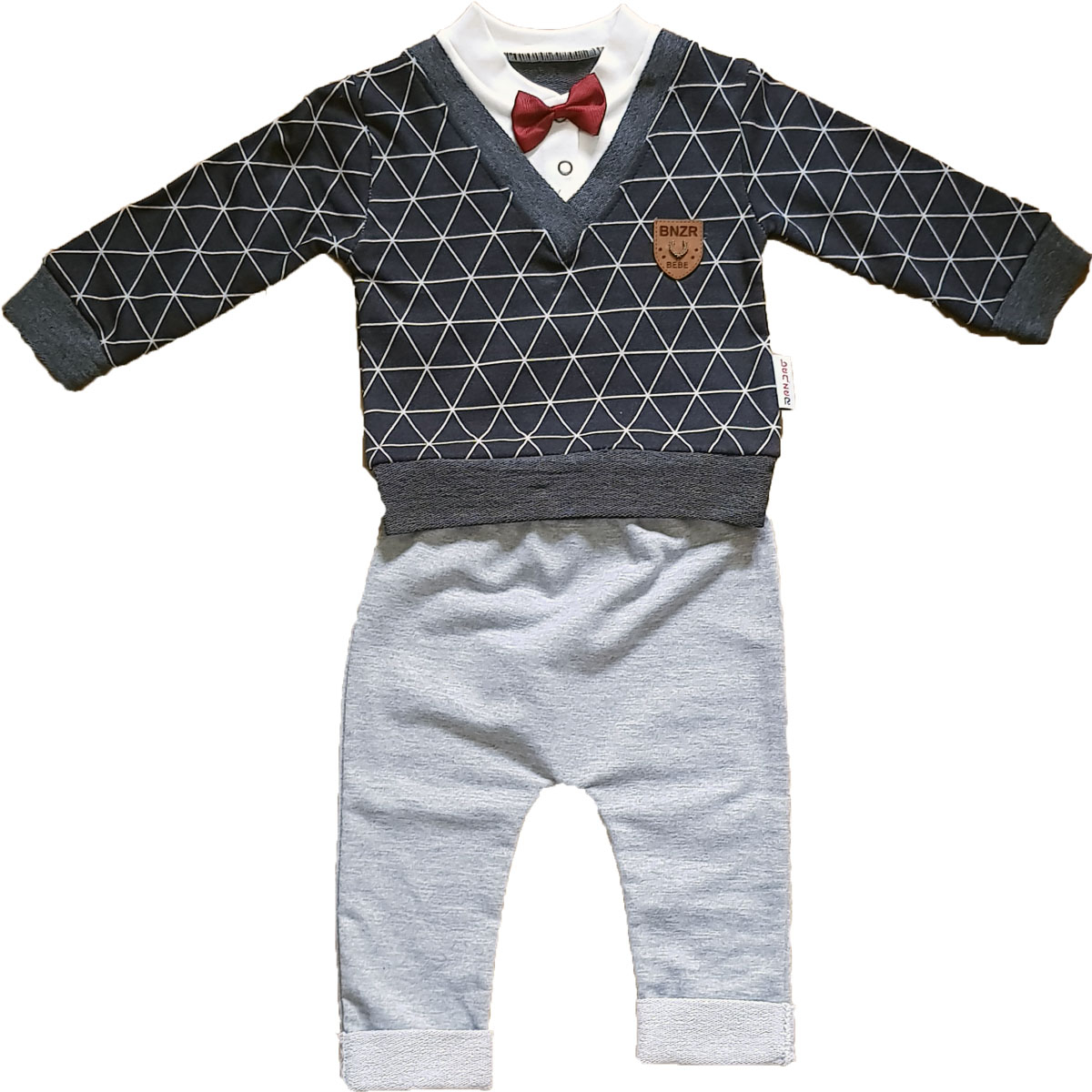 ست تی شرت و شلوار نوزادی مدل senil03