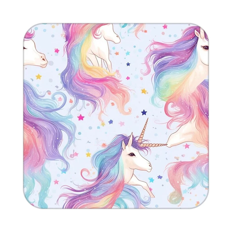 زیر لیوانی کاکتی طرح اسب تک شاخ و یونیکورن مدل mp30127