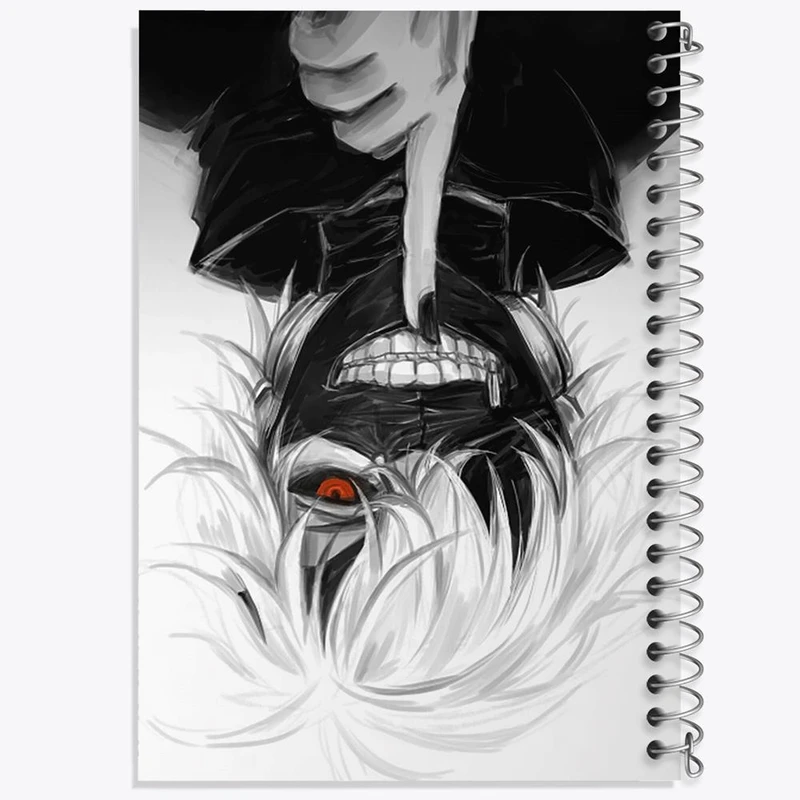 دفتر مشق 100 برگ خندالو طرح کانکی کن انیمه توکیو غول Tokyo Ghoul کد 11901