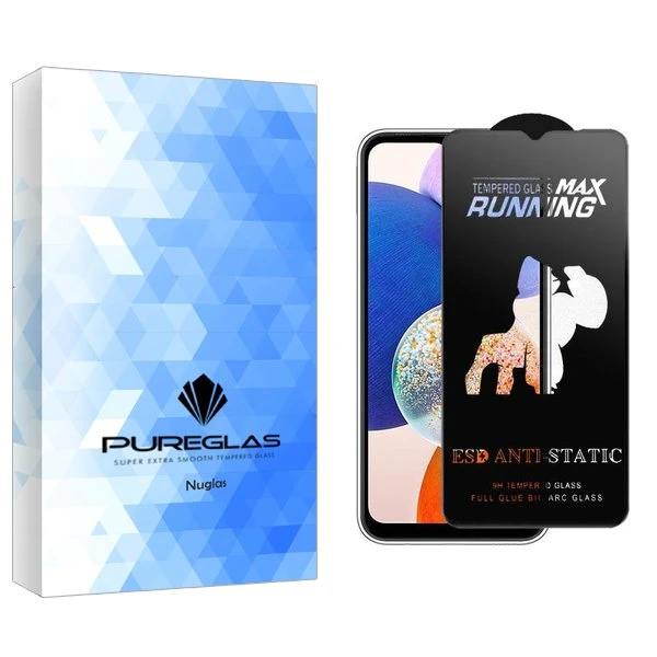 محافظ صفحه نمایش پیور گلس مدل NueGlasnewpkg Running Max مناسب برای گوشی موبایل سامسونگ Galaxy A14